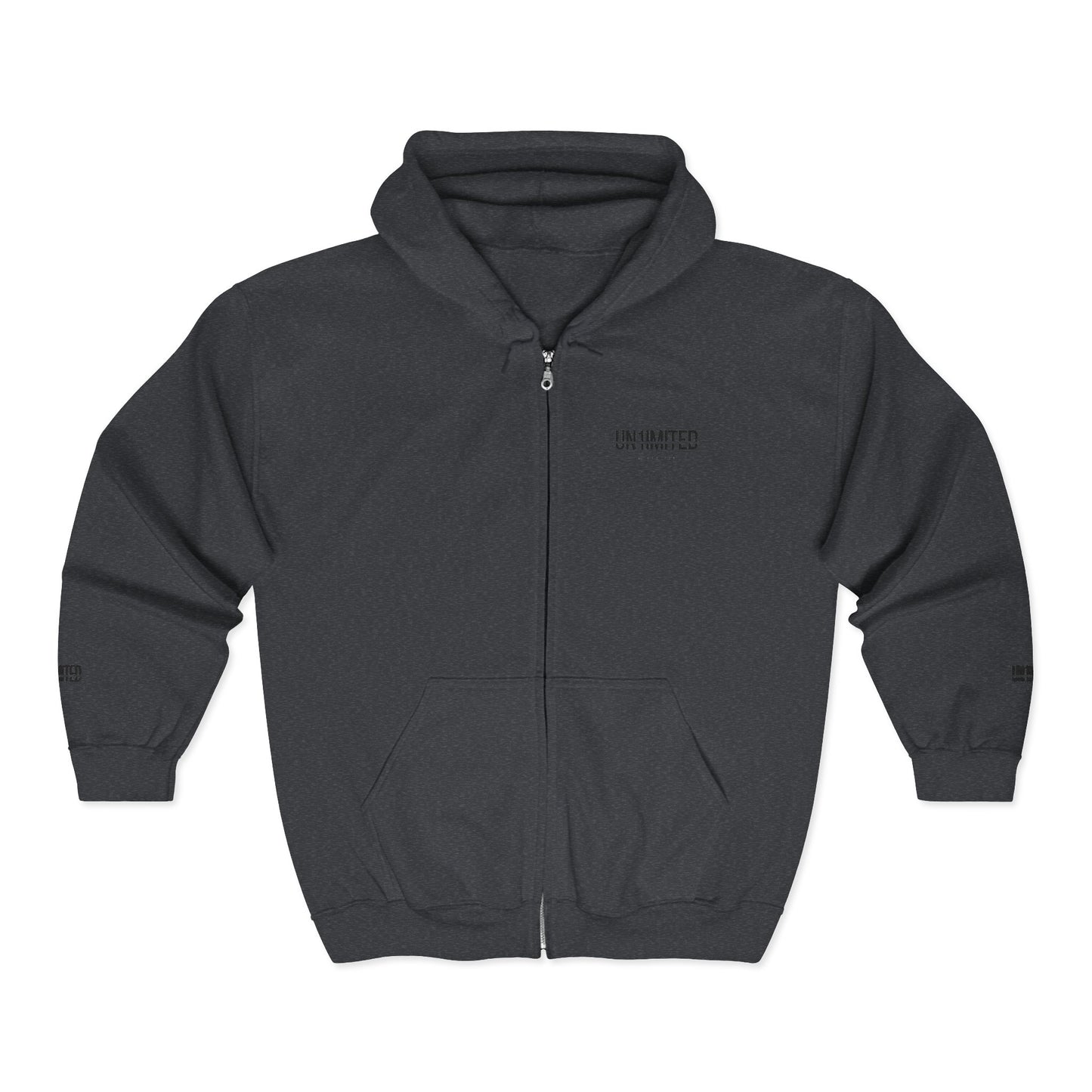 UN1IMITED Embroidered Athletic Zip-Up Fleece