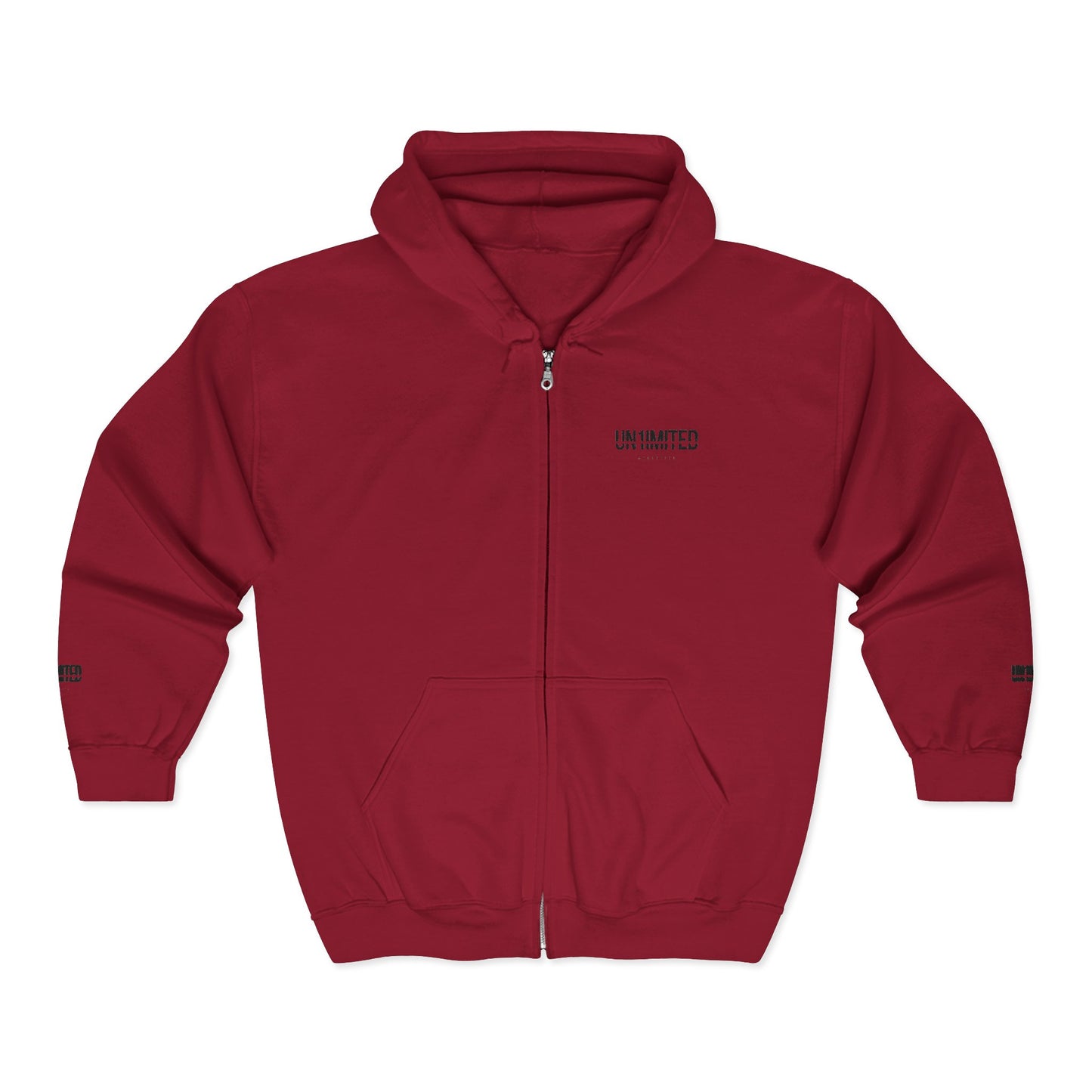 UN1IMITED Embroidered Athletic Zip-Up Fleece