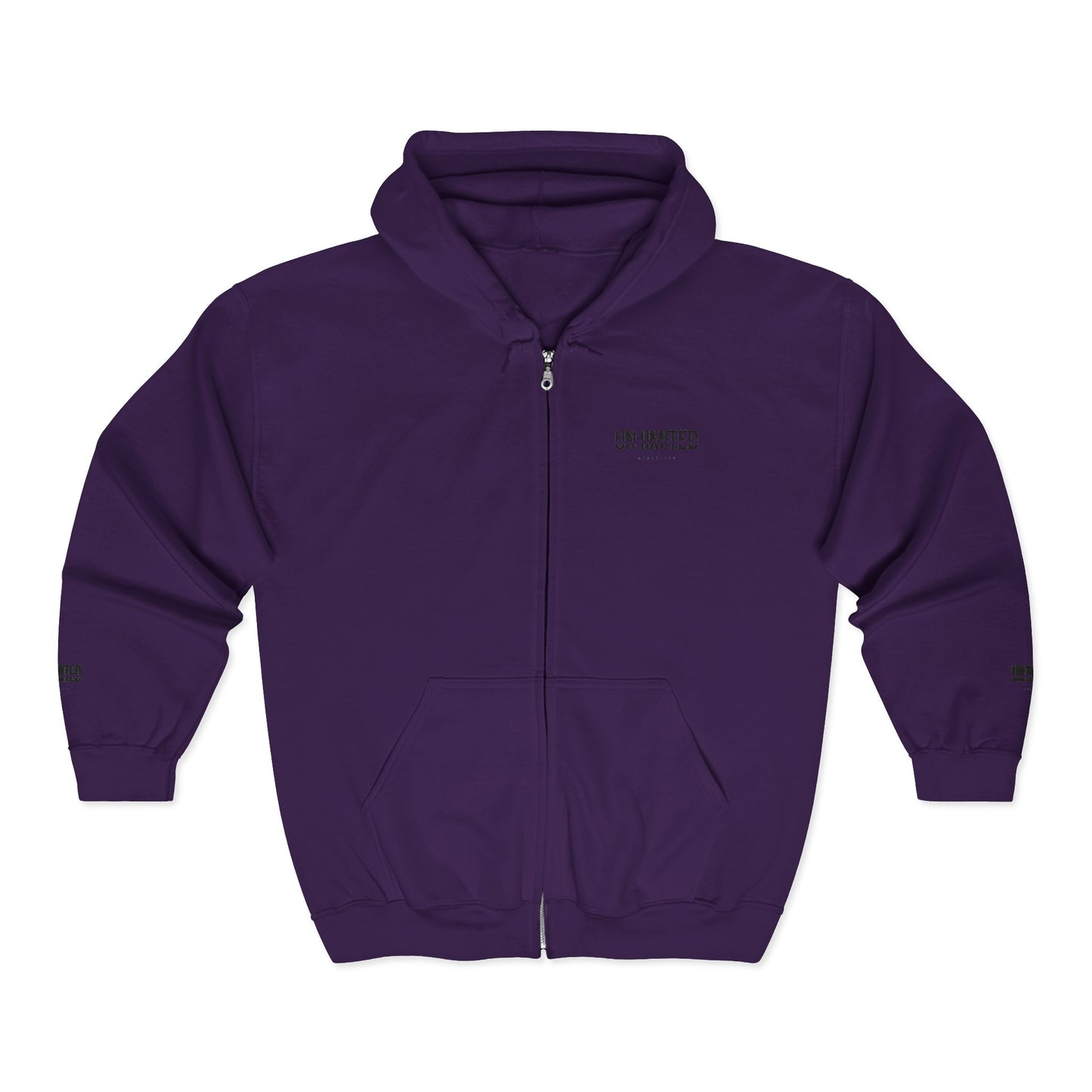 UN1IMITED Embroidered Athletic Zip-Up Fleece