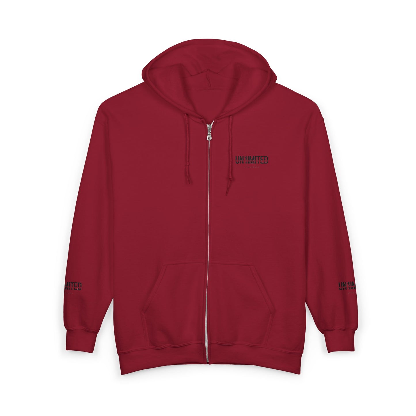 UN1IMITED Embroidered Athletic Zip-Up Fleece