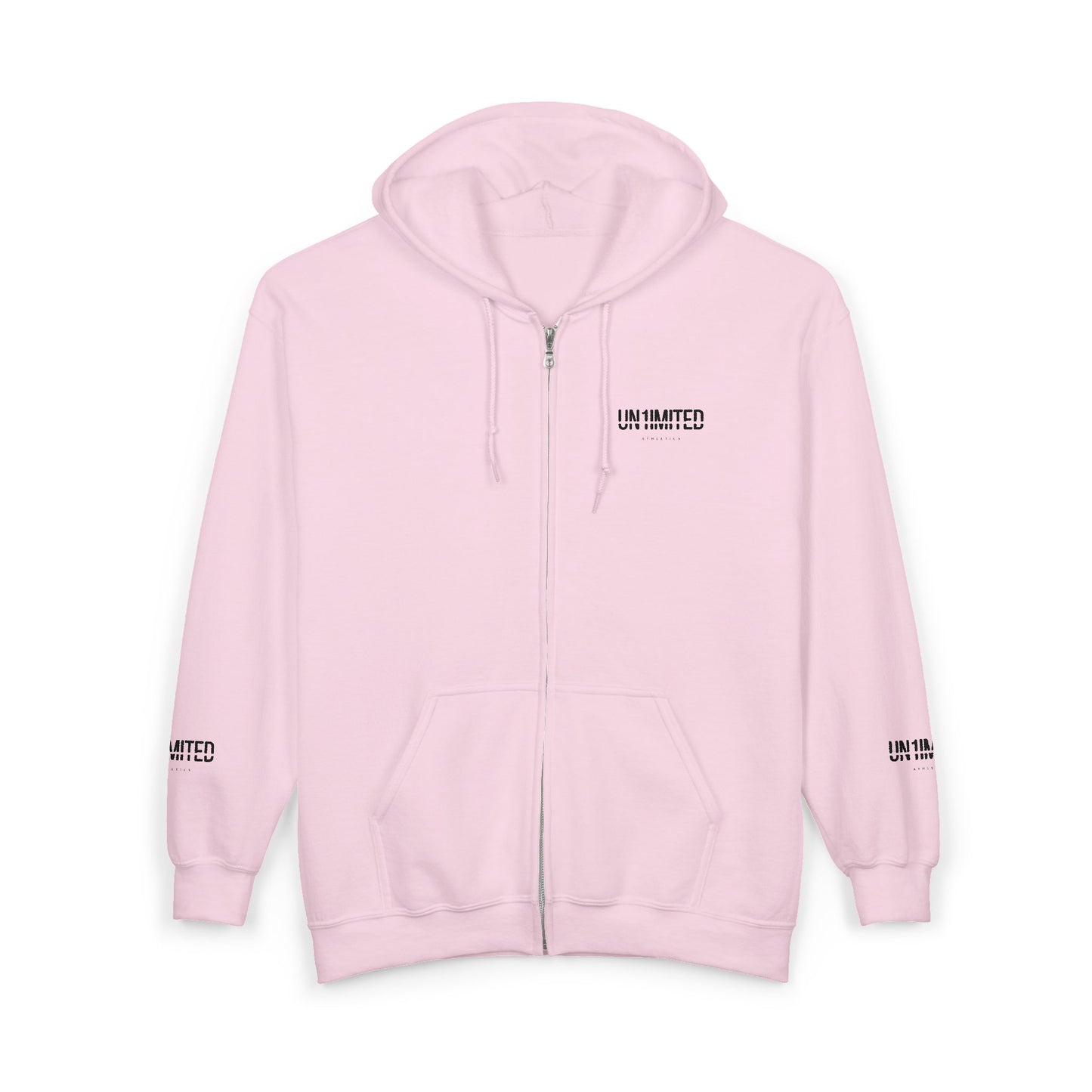 UN1IMITED Embroidered Athletic Zip-Up Fleece
