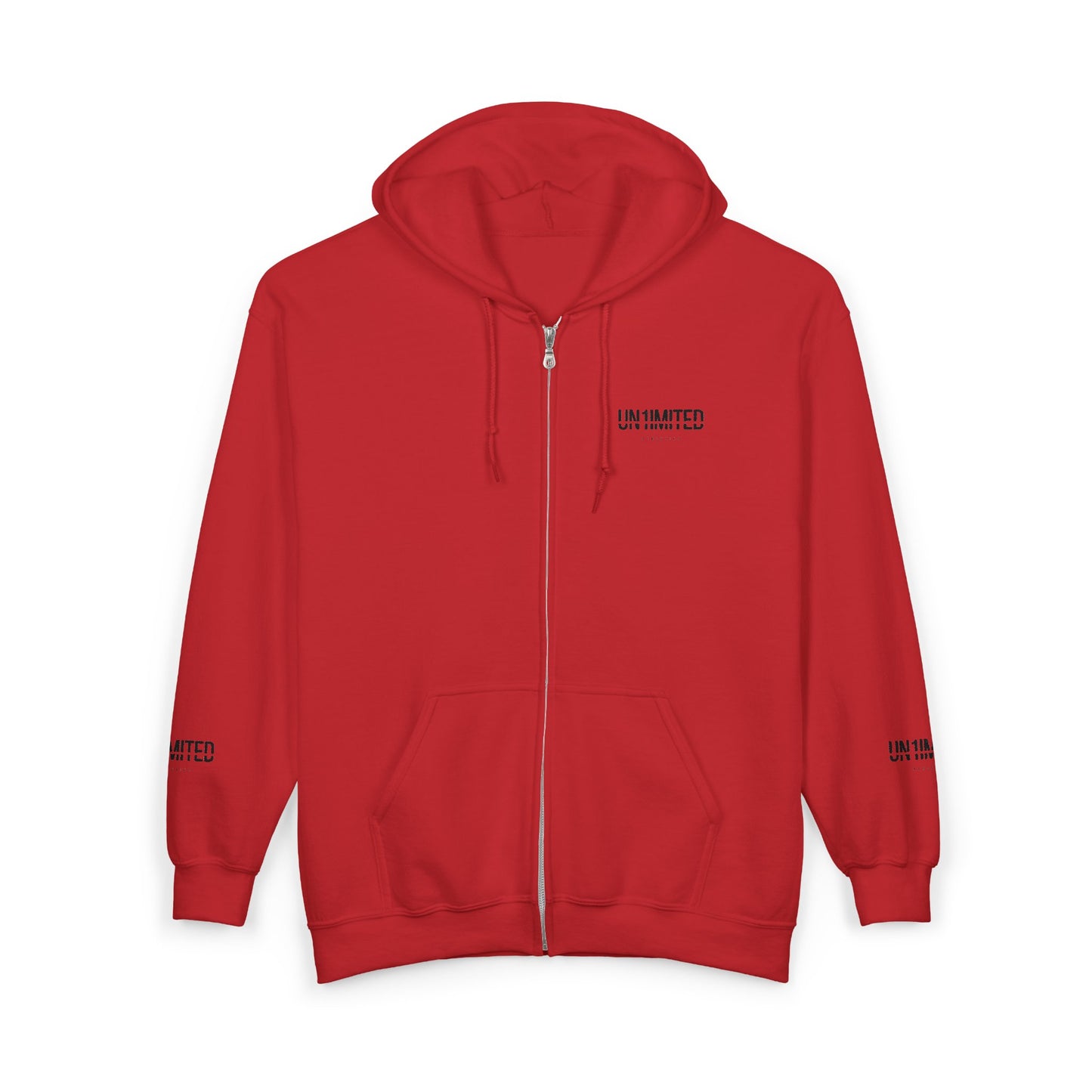UN1IMITED Embroidered Athletic Zip-Up Fleece