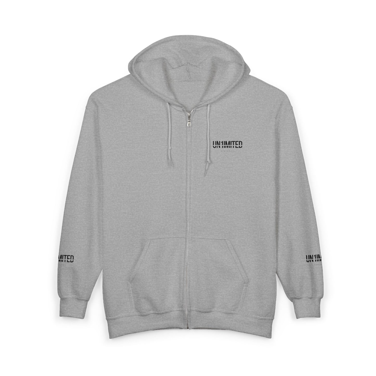 UN1IMITED Embroidered Athletic Zip-Up Fleece