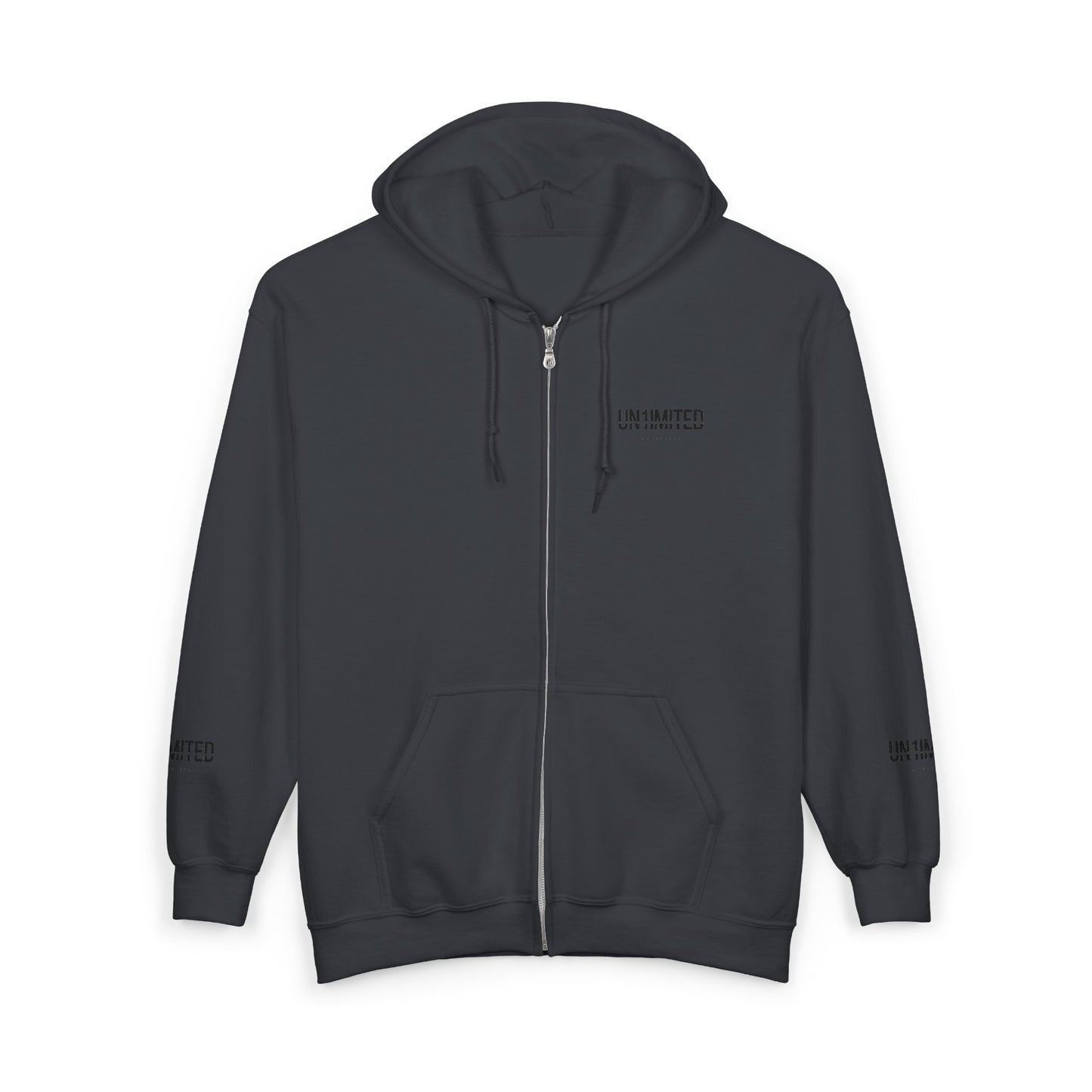 UN1IMITED Embroidered Athletic Zip-Up Fleece
