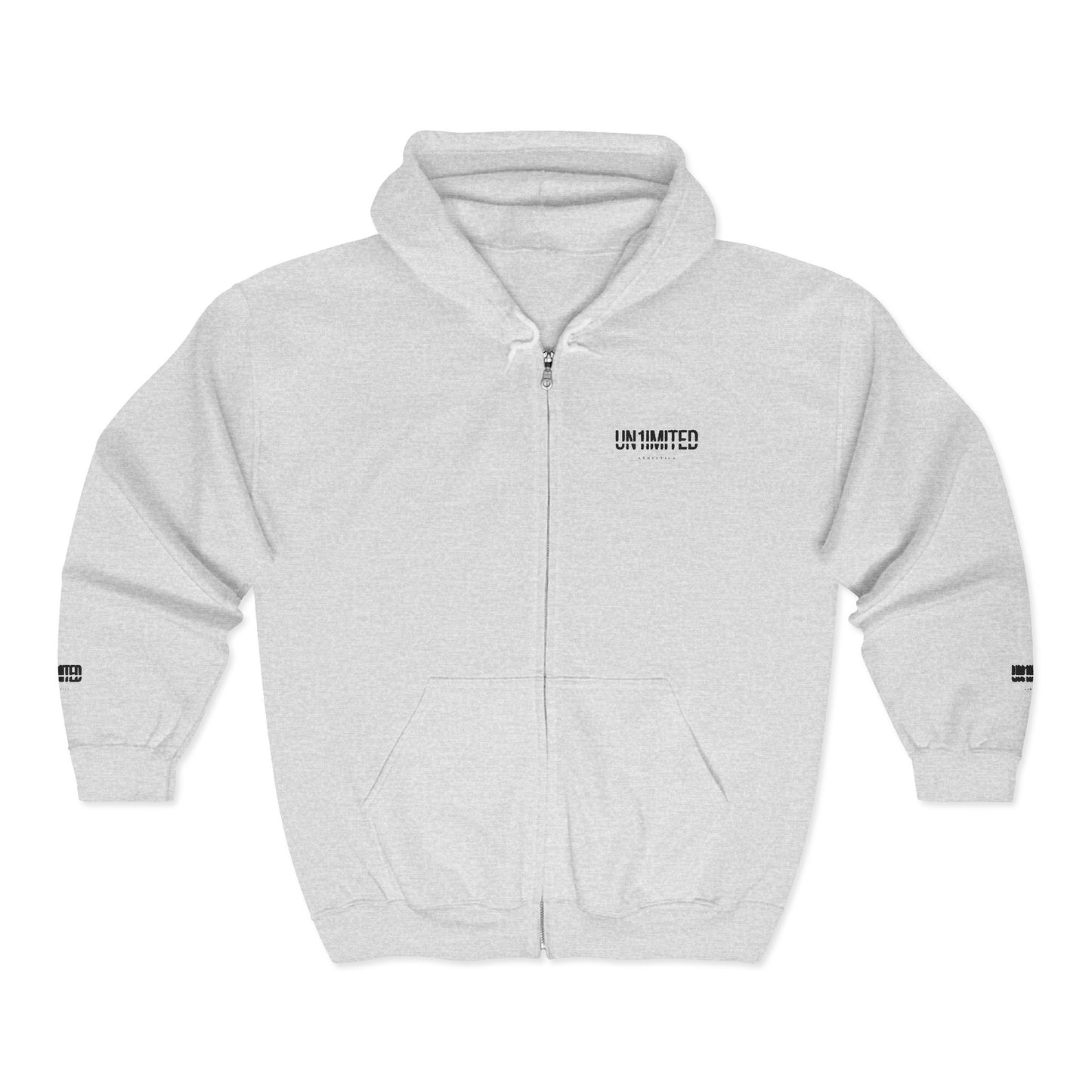 UN1IMITED Embroidered Athletic Zip-Up Fleece