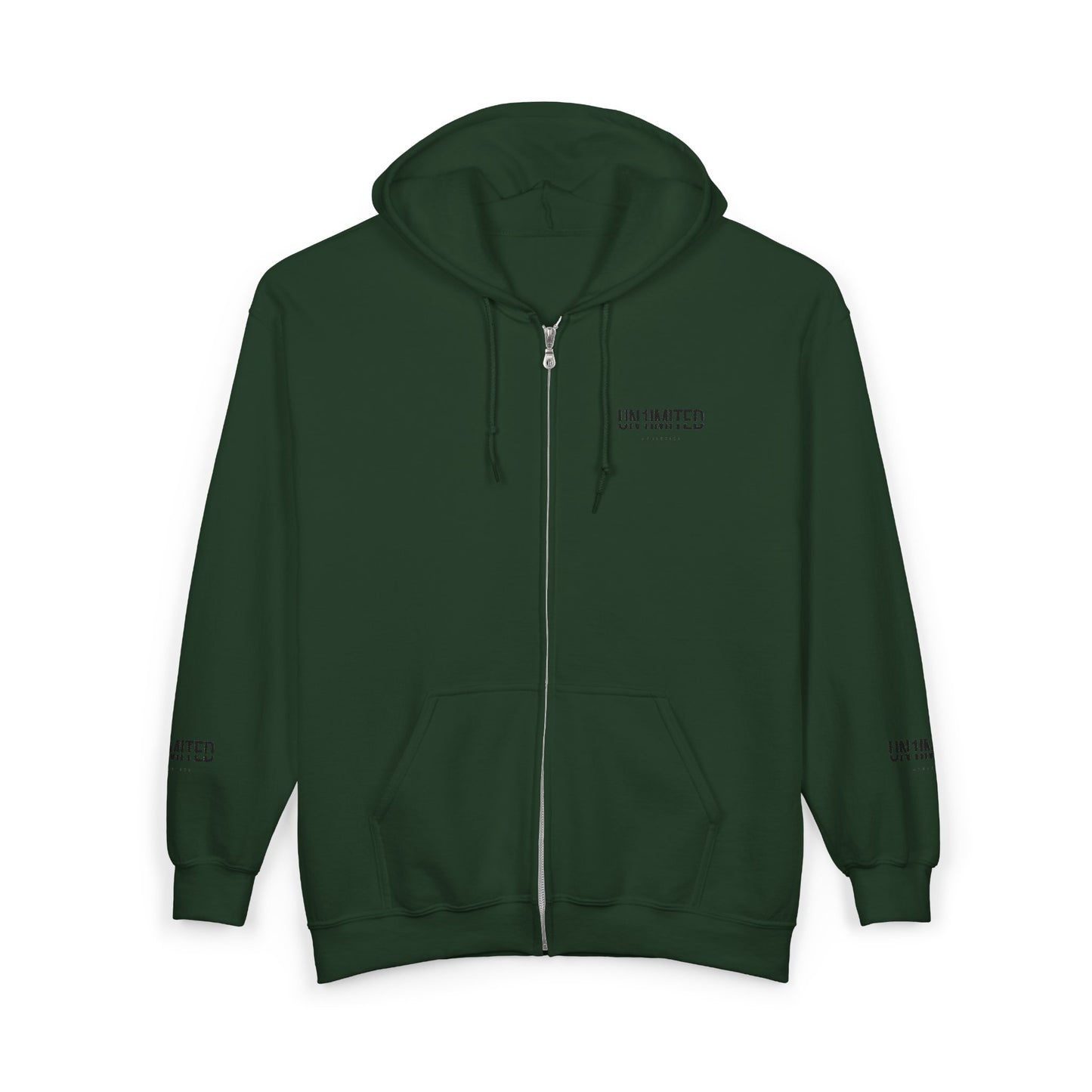 UN1IMITED Embroidered Athletic Zip-Up Fleece