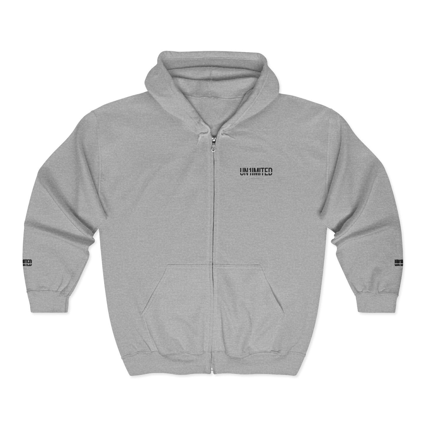 UN1IMITED Embroidered Athletic Zip-Up Fleece